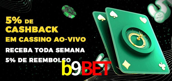 Promoções do cassino ao Vivo b9bet